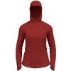 Dámska mikina Odlo, W ASCENT PW 220 MID LAYER HOODY červená S
