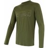 Sensor pánske tričko merino Active PT TRACK s dlhým rukávom safari green