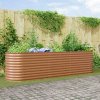 VidaXL Kvetináč kov ružový 320 x 80 x 81 cm