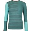 Dámske funkčné tričko Ortovox 185 ROCK'N'WOOL LONG SLEEVE - zelená XL