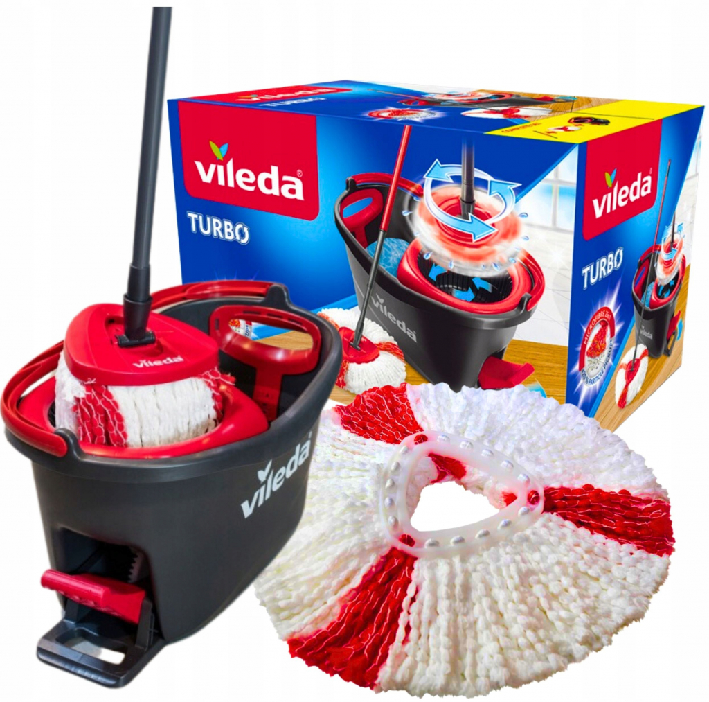 Vileda Easy Wring&Clean Vedro a rotačný mop TURBO 38 cm