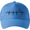 EKG Vianočný stromek - Šiltovka so zahnutým šiltom a látkovou sponou - Univerzálna veľkosť ( Svetlomodrá )