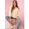 Kesi bavlnená dámska blúzka Rubi s kvetinovým vzorom žltá