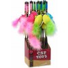 Hračka Magic Cat cumlík myška bavlna s catnip 9cm + 45cm 24ks