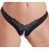 Cottelli G-string with Pearls 2321653 Black XL