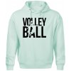 Volleyball nápis - Oversized mikina pánska Moon - kratšia + širšia - L ( Frost )