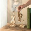 RoboTime 3D drevená skladačka Violončelo