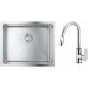 Súprava nerezový drez Grohe K700 31574SD1, kuchynská batéria Oltens Lista 35202100