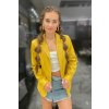 Dámske kožené sako 8070 yellow