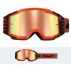 LS2 Helmets LS2 CHARGER PRO GOGGLE H-V ORANGE WITH IRIDIUM VISOR