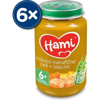 Hami Hráškovo kukuričné pyré s teľacím 6 x 200 g