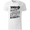 1995 v kocke - Tričko z organickej bavlny - M ( Biela )