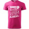 1995 v kocke - Klasické pánske tričko vyššej gramáže - 3XL ( Purpurová )
