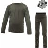 SENSOR MERINO AIR SET dětský triko dl.rukáv + spodky, olive green - 110