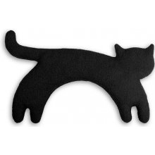 Leschi Hřející polštářek kočka Minina 39x17cm černá/černá
