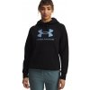 Dámska mikina Under Armour Rival Fleece Shimmer Hoodie Black M