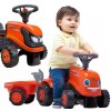 jazdecký traktor KUBOTA s prívesom a doplnkami pre deti od 1 roka – FALK