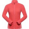 Alpine Pro SIUSA 3 dámska červená mikina - M-L Nadměrná velikost pro plnoštíhlé