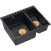Quadron Quadron - Granitový drez Logan 150 Black Čierny HCQL5646U7-BLM_U