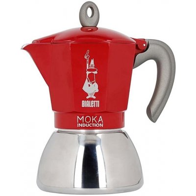 Kávovar Bialetti New Moka Induction 6tz 502020217 červená