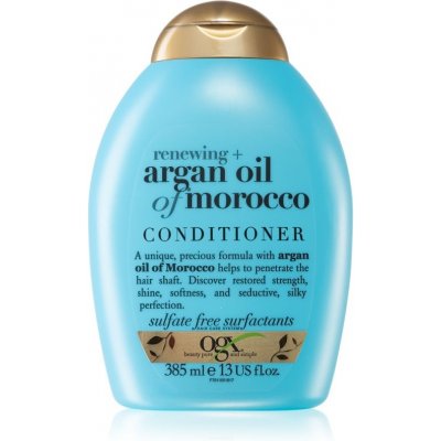 OGX Argan Oil Of Morocco posilňujúci kondicionér na lesk a hebkosť vlasov 385 ml