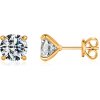 Olivie Stříbrné náušnice MOISSANITE ROSE 9734 Ag 925; ≤1,3 g.