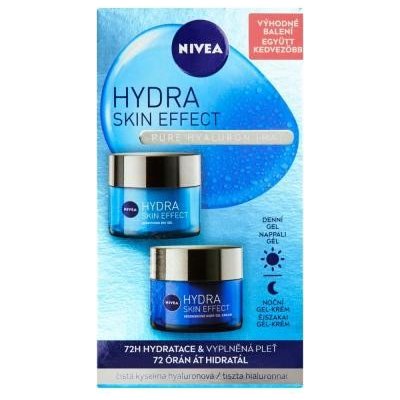 NIVEA Hydra Skin Effect Hydratačný denný gél a nočný gél-krém, 2 x 50 ml