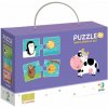 DODO Puzzle Co jedí zvířátka? 12x2 dílky