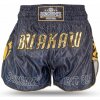 Muay Thai trenky Buakaw BSH8 čierno-zlaté Veľkosť: M