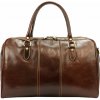 Gregorio Kožená cestovní taška Gabriel hnedá