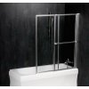 Polysan OLBIA vaňová zástena s pneumatickým zdvihom, š.1230mm, strieborná, číre sklo 30317