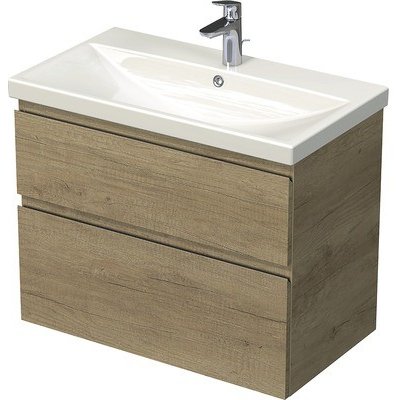 Intedoor Kúpeľňová skrinka s umývadlom Elite Landau 80 cm dub