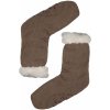 Hrejivé ponožky s protišmykom Chic mocca svetlá 42-44 svetlohnedá