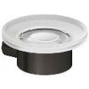 Kludi Vela R - Mydlovnička s držiakom, sklo/brúsený Gunmetal 58985N2