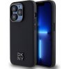 DKNY PU Leather Stack Logo Magsafe pre Apple iPhone 14 Pro Max, čierna