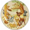 Ritzenhoff & Breker tanier s lesnými zvieratami tanier na raňajky tanier na tortu porcelán farebný 19 cm 422443