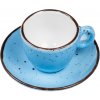 IRIS DOTS bledomodrá šálka s podšálkou Veľkosť: 7cl na ESPRESSO