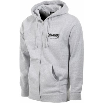 Thrasher Magazine Logo zip Hood grey