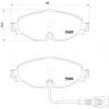 BREMBO Sada brzdových platničiek kotúčovej brzdy P 85 126X