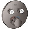 Grohe Grohtherm SmartControl - Termostatická sprchová batéria pod omietku, 2 ventily, Hard Graphite - 29119A00