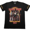Kiss Tričko Love Gun Stars Unisex Black L