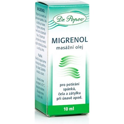 Dr. Popov Migrenol masážny olej 10 ml