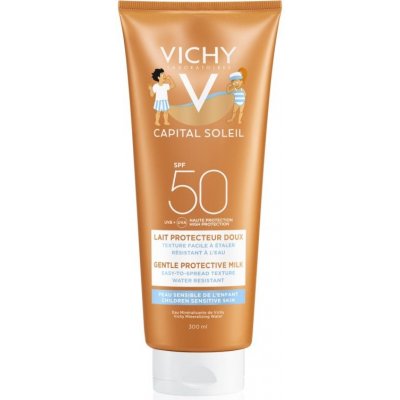 Vichy Capital Soleil Gentle Milk ochranné mlieko pre deti na tvár a telo SPF 50 300 ml