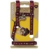 Postroj hlod.nylon s vodítkem,tlapky/mix b. Rosewood L