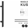 Madlo na dvere FT - MADLO kód K41S 40x10 mm UN ks CIM - čierna matná (FNO) | MP-KOVANIA.sk