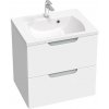 RAVAK CLASSIC II 60 x 45 x 58,5cm skrinka pod umývadlo s dvomi zásuvkami, šedá/biela, X000001477