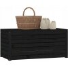 ZÁHRADNÁ SKRIŇA ČIERNA 101x50,5x46,5CM DREVO