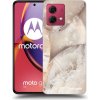 Picasee silikónové Motorola Moto G84 5G - Cream marble čiré