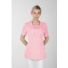 Dámska farebná zdravotnícka blúzka M-054, svetlo ružová (Zdravotnícke oblečenie)