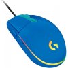 Logitech G102 Lightsync/Herní/Optická/Drátová USB/Modrá 910-005801